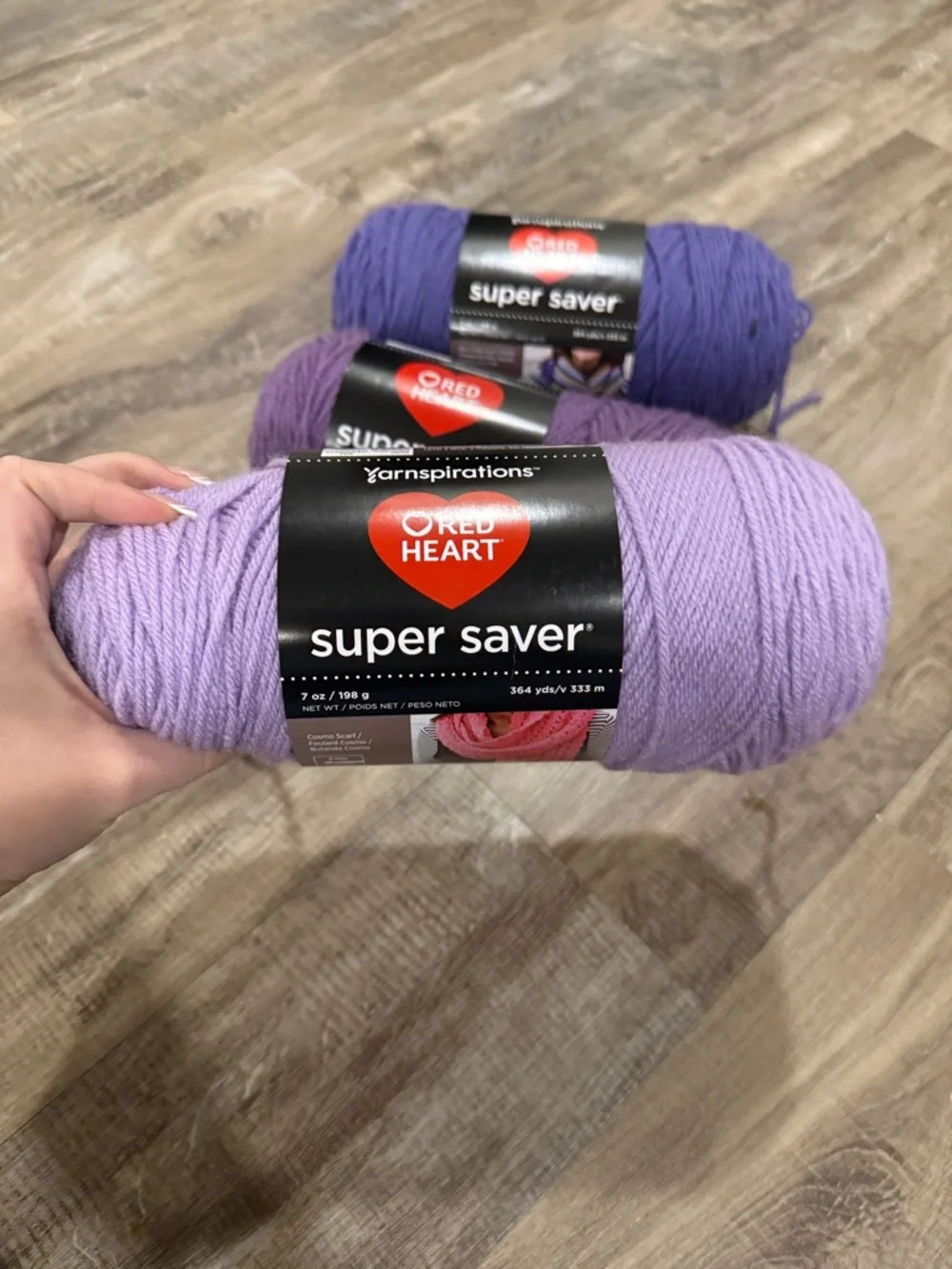 Red Heart Super Saver Yarn - Purple Shades Pack - Picture 2 of 6